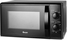 Swan SM4420BLK Manual Microwave with 5 Power Levels, 35 Minute Timer, 700W,... 
