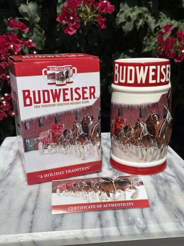 2018 budweiser holiday - holiday, stein