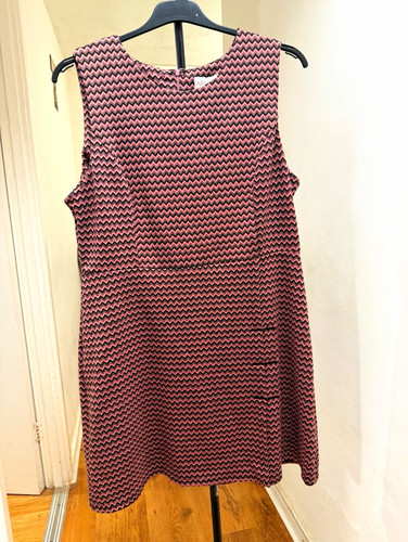 Apricot pink black chevron - pink,