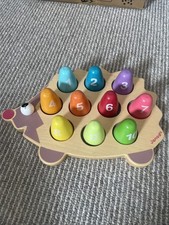 Janod Wooden Hedgehog Counting Game For Toddlers
