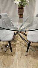 Denver 165cm Oval Glass Dining Table RRP £399