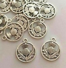 Thistle Charms Tibetan Silver