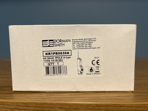 Dorman smith 6amp rcbo