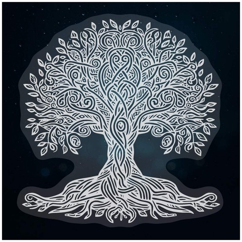 Celtic tree static window - 'celtic,