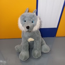 Giant Grey Wolf Plush Soft Toy –HB Leisure Fairground Prize –With Hanging String