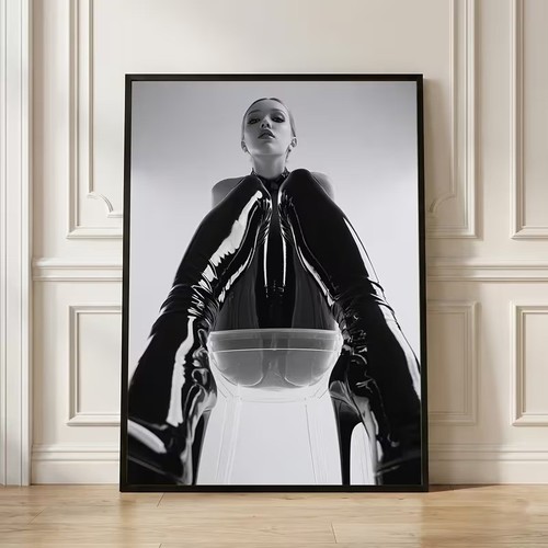 Latex fashion model - fashion, thigh