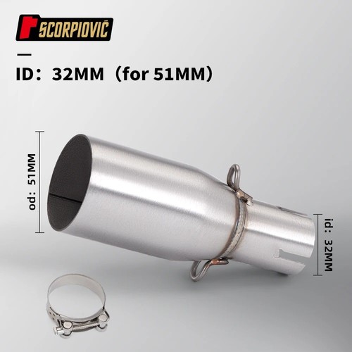 51mm motorcycle exhaust middle - exhaust,