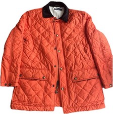 Vintage Polo Ralph Lauren Men’s Quilted Orange Hunting Jacket Size M