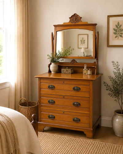 Antique satinwood dressing - antique,