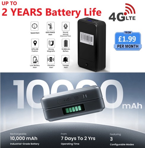 Gps tracker rechargeable - 4g,