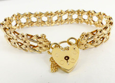 9ct gold bracelet - gold, gate