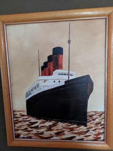 Painting rms mauretania - painting, of