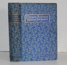 1891 Frances Ann Kemble Further Records  1848 – 1883 