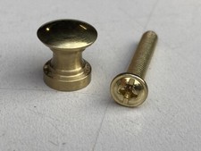 Brass Drawer Knobs 12mm Small Tiny 1/2" 12mm Engineers Tool Chest M&W