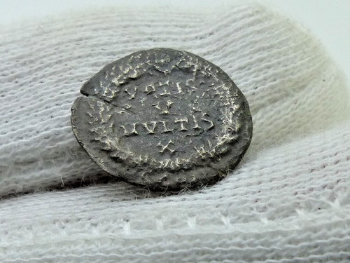 Roman silver siliqua coin - roman,