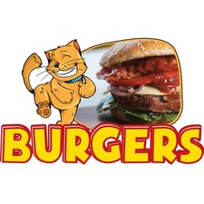 BURGERS Concession Decal sign