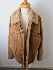 Mens Vintage Tan Suede