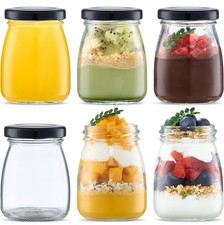 6pcs 100ml Clear Glass Bottles