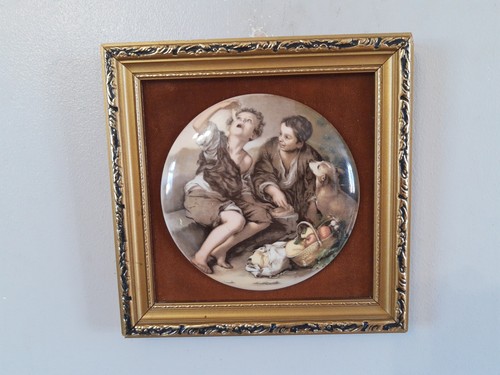 Vintage framed plate - vintage,