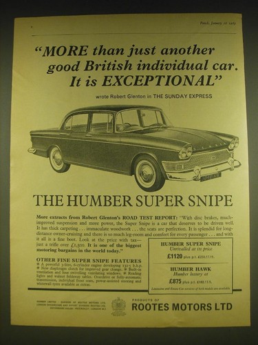 1963 rootes humber super snipe - 1963,