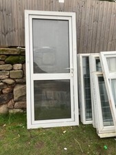 Upvc glazed door frosted glass 92 x 209 cm h incl sill