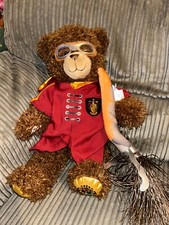 Build a bear Harry Potter Gryffindor Bear &  Quidditch robe Broomstick