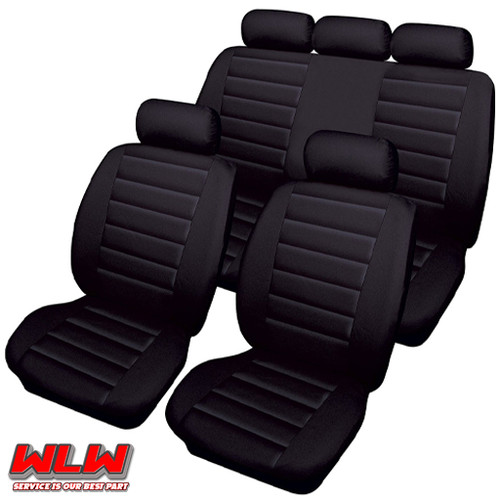 For golf black - quilted, 8pc