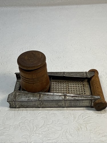 Antique nutmeg grinder grater - antique,