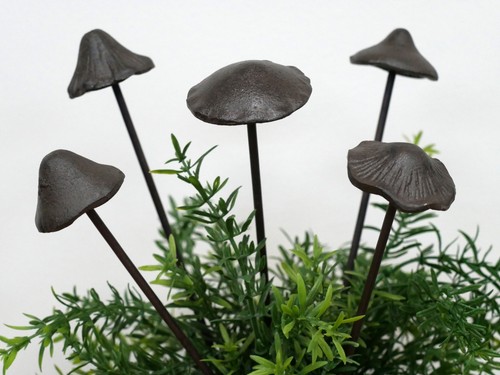 Set metal mushroom garden - set,