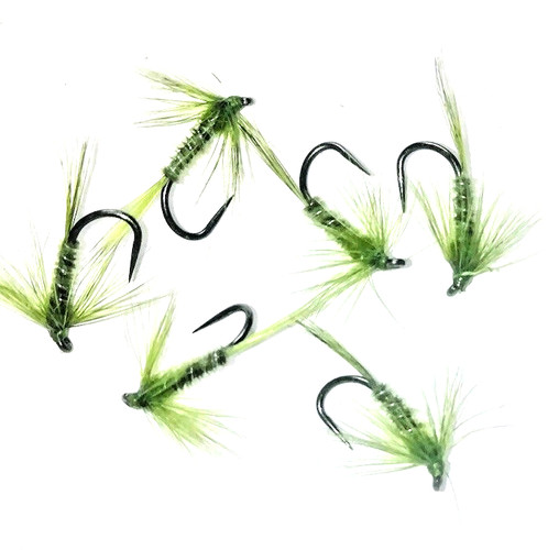Barbless olive green - no.,