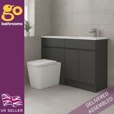 Modern Grey 1200 Vanity & WC