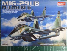 1/48 SUPERB ACADEMY #2119 RARE HARD TO FIND SOVIET MIG-29UB FULCRUM B FIGHTER