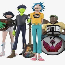 2D Gorillaz Band Model Rock