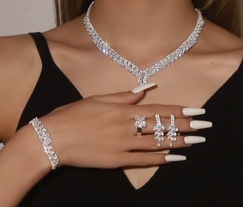 Necklace set silver - set,