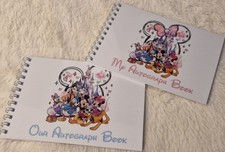 A6 Personalised Mickey / Minnie Autograph Book Holiday Disney Inspired