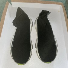 BALENCIAGA KIDS - SPEED TRAINERS IN BLACK WHITE UK 11-11.5 