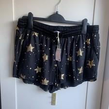 Primark Black/gold Star Shorts