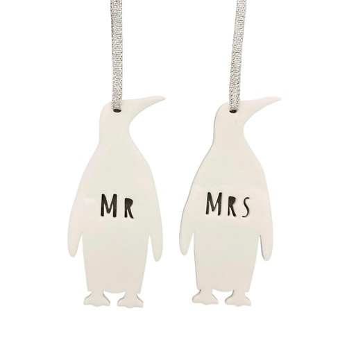 Penguin anniversary ornament - anniversary,