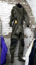 Navy Grade Tactical Breathable Dry Suit With Hood And Bag In NATO Green, Unused