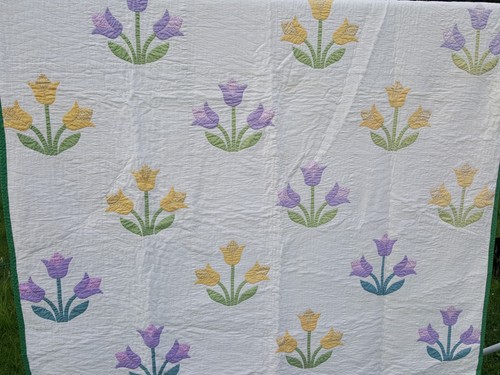 Patchwork quilt cotton bed - cotton,