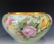 ANTIQUE HAND PAINTED ROSES