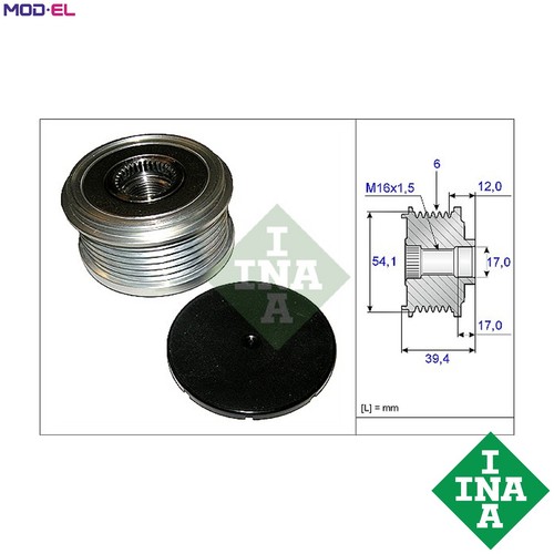 Alternator freewheel clutch - freewheel,