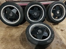 GENUINE Borbet A deep dish alloy wheels, 5x112 Mercedes 190e W124 W126 R129 SL