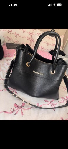 Valentino black leather - black,