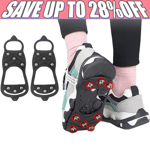 Pair ice grippers non slip - pair,