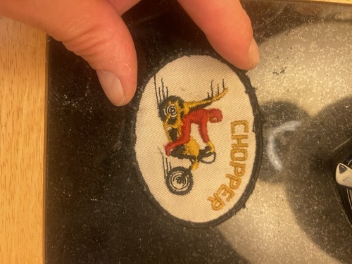 Chopper bike sew - on, badge