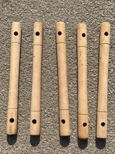5 Wooden Hanging Rope Ladder  Rungs - Dowel Rods- no rope - 5 Rails