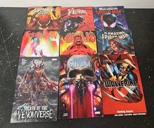 Job Lot Of 9 Marvel Graphic Novels Spiderman Hulk Carnage Venom Wolverine 
