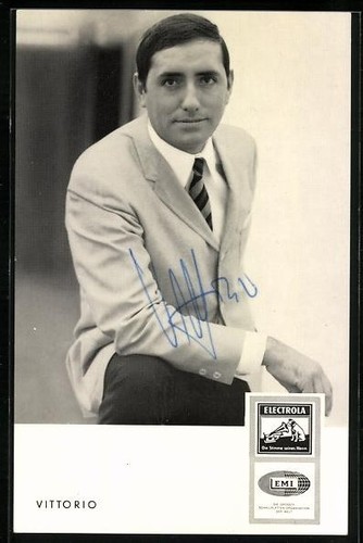 Postcard musician vittorio - musician,