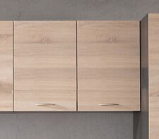 Kitchen Wall Unit 800mm Cabinet 2 Door 80cm Cupboard Wenge and Oak Effect Junona